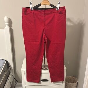 Vibrant Red Pants